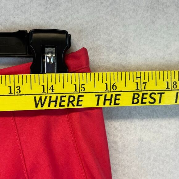 ANN TAYLOR Skirt Women's Size 8 Pink Cotton Pleated Side Zip A-Line Knee Length - Picture 6 of 11